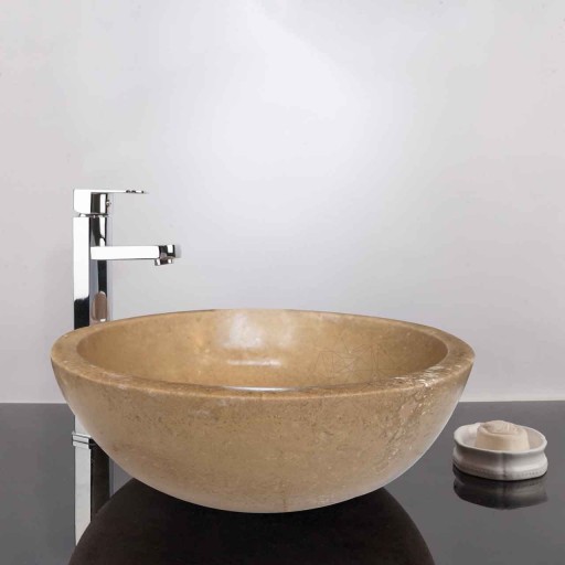 Chiuveta Matia travertin Noce RS-5, 42 x 15 cm