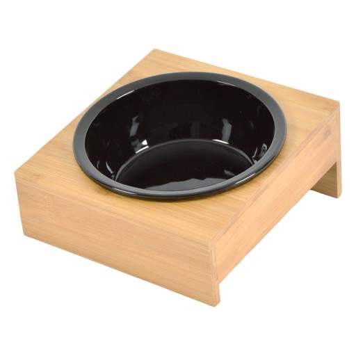 Bol cu suport pentru câini, din bambus ø 16 cm – Love Story