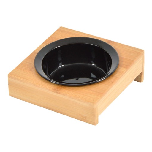 Bol cu suport pentru câini, din bambus ø 12 cm – Love Story