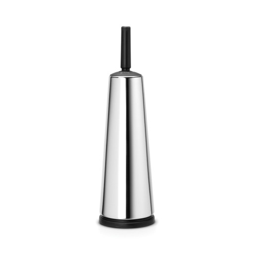 Perie de toaleta cu suport, Brabantia, ReNew, 12x12x42 cm, otel, argintiu
