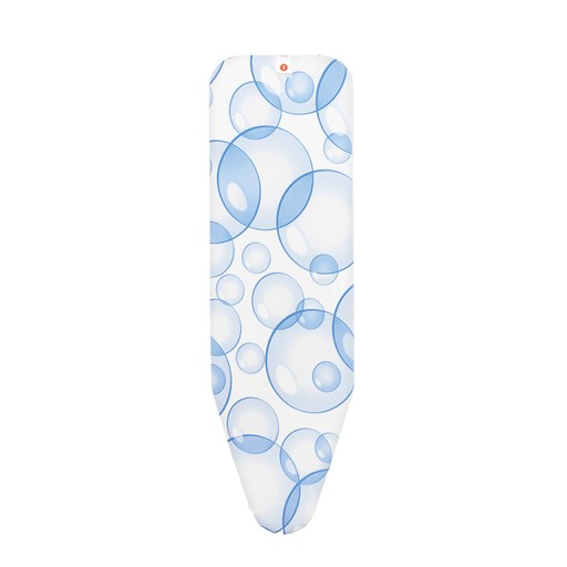 Husa pentru masa de calcat, Brabantia B, PerfectFlow Bubbles, 124x38 cm, 2 mm spuma, bumbac