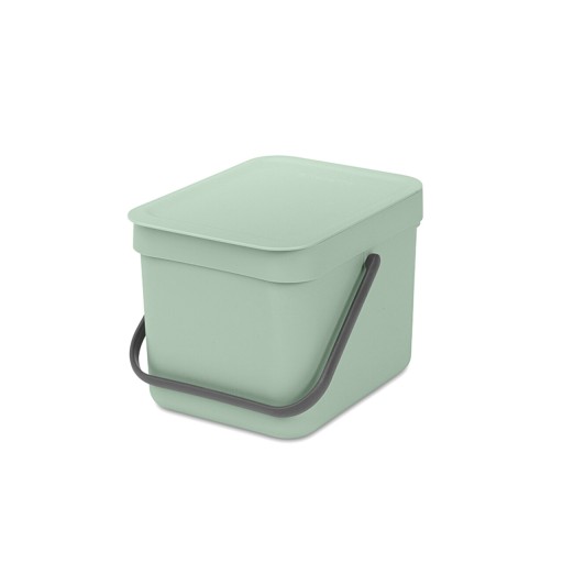 Cos de gunoi, Brabantia, Sort&amp;Go, 6 L, 24.5x20x18.1 cm, polipropilena, verde jad
