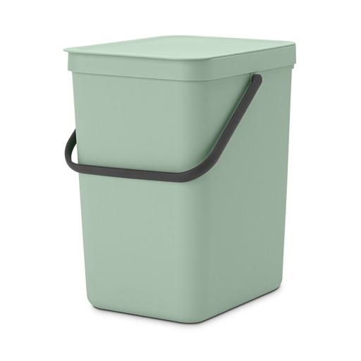 Cos de gunoi, Brabantia, Sort&amp;Go, 25 L, 34.5x26.8x40.1 cm, polipropilena, verde jad