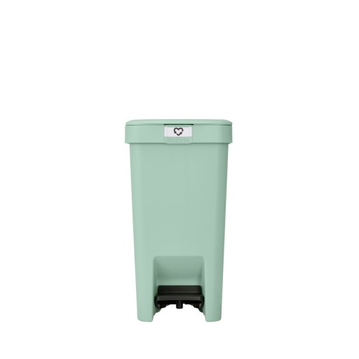 Cos de gunoi cu pedala, Brabantia, StepUp, 10 L, 26.5x20.3x38.1 cm, polipropilena, verde jad