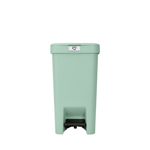 Cos de gunoi cu pedala, Brabantia, StepUp, 16 L, 29.6x22.3x41.1 cm, polipropilena, verde jad