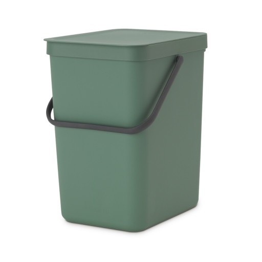 Cos de gunoi, Brabantia, Sort&amp;Go, 25 L, 34.5x26.8x40.1 cm, polipropilena, verde brad