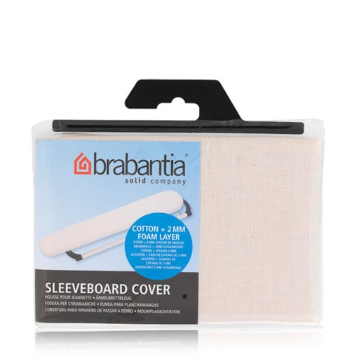 Husa placa pentru calcat maneci, Brabantia, Ecru, 10x60 cm, bumbac, ecru