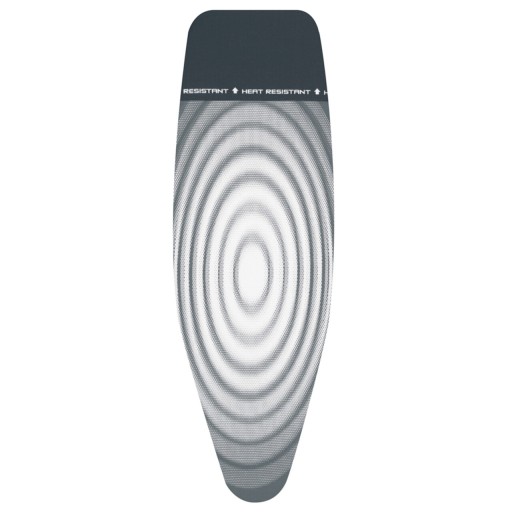 Husa pentru masa de calcat, Brabantia D, Titan Oval, 135x45 cm, 4 mm spuma + 4 mm fetru, bumbac