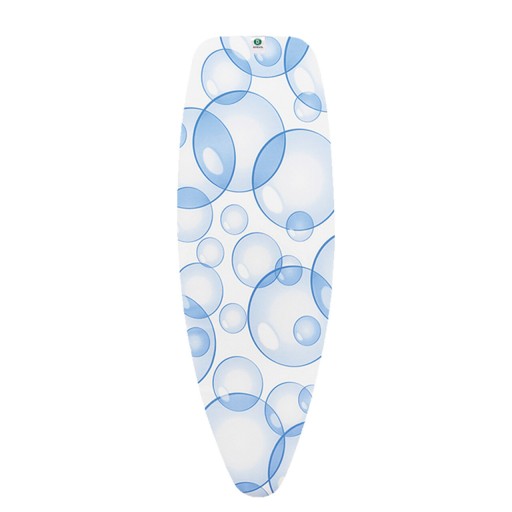 Husa pentru masa de calcat, Brabantia D, PerfectFlow Bubbles, 135x45 cm, 2 mm spuma, bumbac