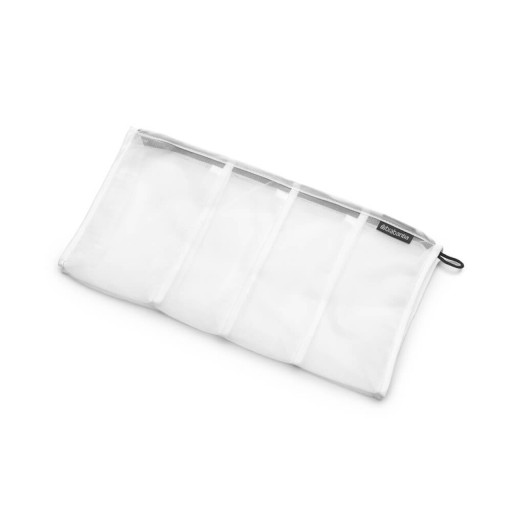 Husa pentru spalat sosete, Brabantia, Wash bag, 42x22 cm, textil, alb/gri