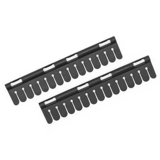 Suport pentru uscat sosete 2 piese, Brabantia, Black, 22x4.5x1.4 cm, polipropilena, negru