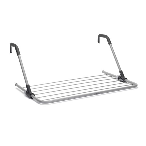 Uscator rufe suspendabil, Brabantia, Metallic Grey, 4.5 m capacitate de uscare, otel, gri metalizat