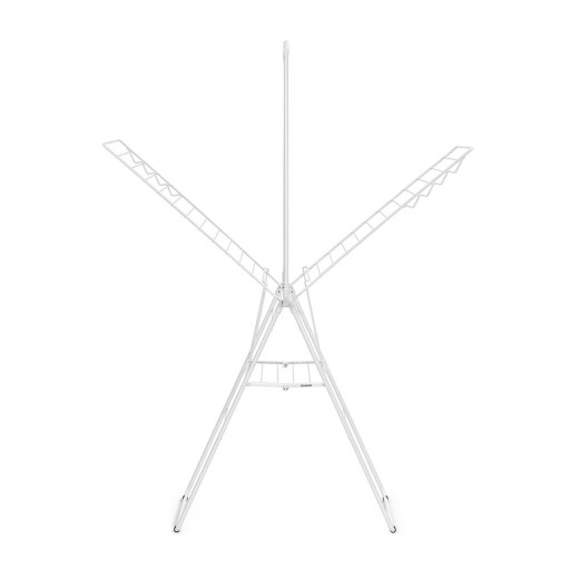 Uscator de rufe cu suport umerase, Brabantia, Hangon Fresh, 25 m capacitate de uscare, otel, alb