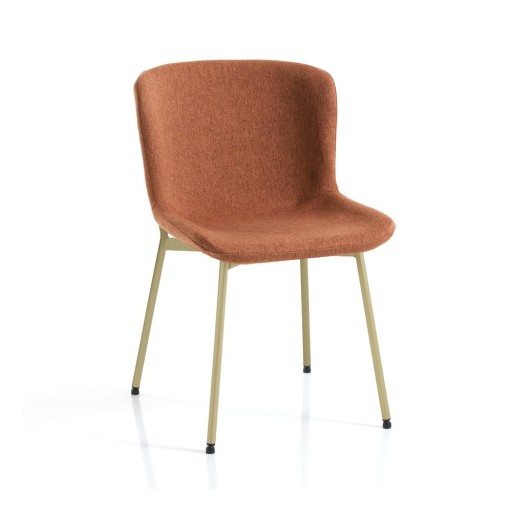 Scaune de dining portocalii 2 buc. Snug – Tomasucci