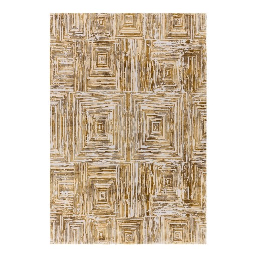 Covor auriu 120x170 cm Kuza Lines Gold – Asiatic Carpets