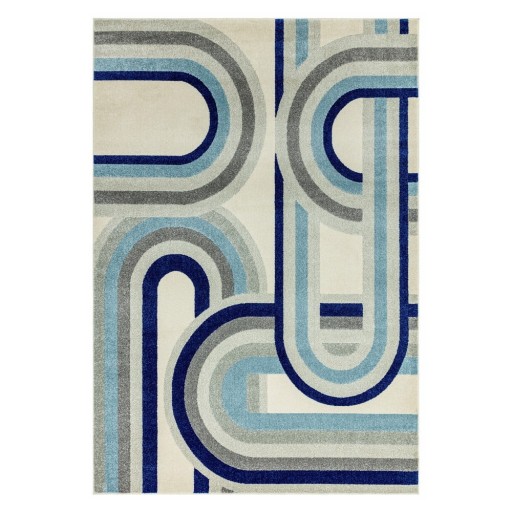 Covor albastru prăfuit 160x230 cm Nova Retro Blue – Asiatic Carpets