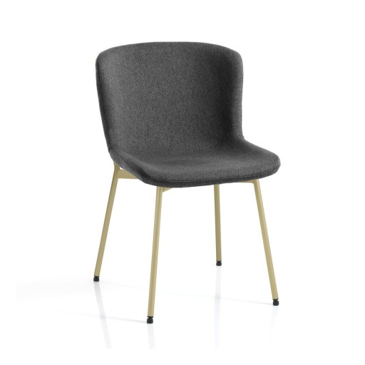 Scaune de dining gri-închis 2 buc. Snug – Tomasucci