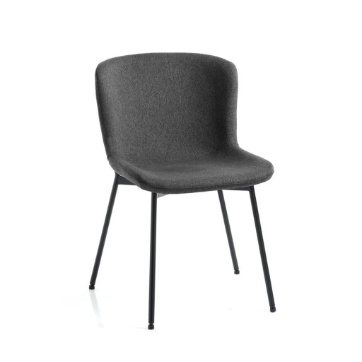 Scaune de dining gri-închis 2 buc. Snug – Tomasucci