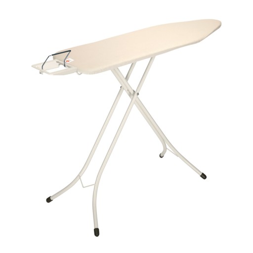 Masa de calcat, Brabantia B, Ecru, 124x38 cm, 7 pozitii de reglare, otel/bumbac
