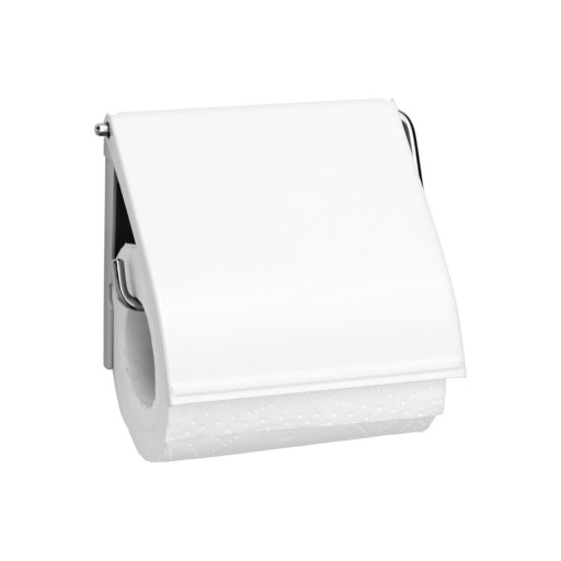 Suport hartie igienica, Brabantia, ReNew, 13.2x1.7x12.3 cm, aluminiu, alb