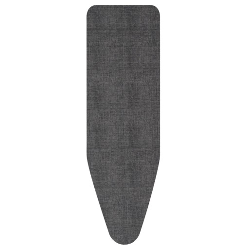 Husa pentru masa de calcat, Brabantia C, Denim Black, 124x45 cm, 2 mm spuma, bumbac, negru denim