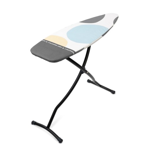 Masa de calcat cu zona termorezistenta, Brabantia D, PerfectFlow Spring Bubbles, 135x45 cm, otel/bumbac