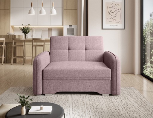 Canapea extensibila 1 loc, ELTAP, Laine, 102x109x84 cm, lemn/poliester, somon