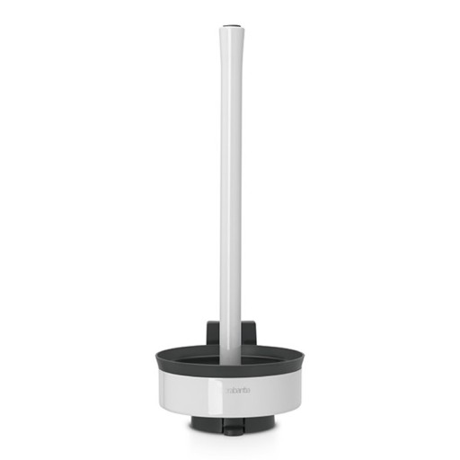 Suport role rezerva hartie igienica, Brabantia, Profile White, 15.5x14x38.3 cm, otel, alb