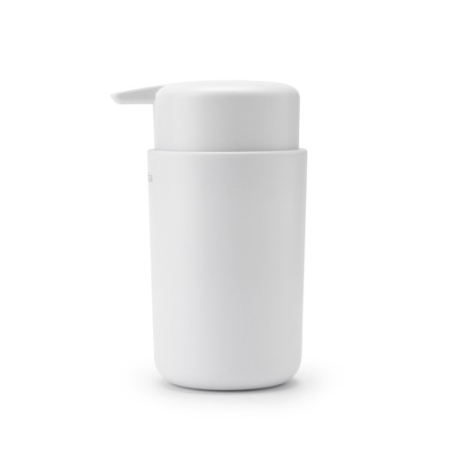 Dispenser sapun lichid, Brabantia, White, 9.2x7.6x14.3 cm, 250 ml, polipropilena, alb