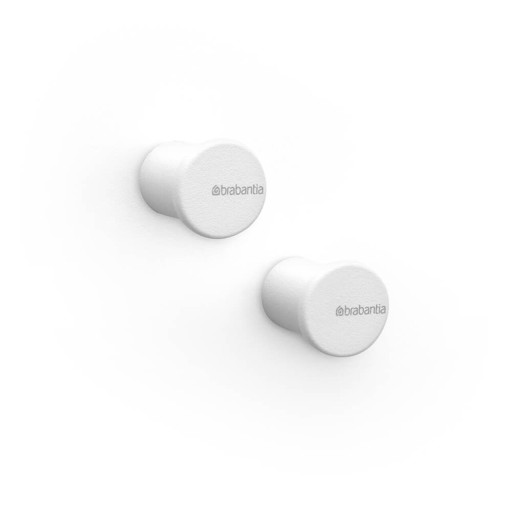 Set 2 agatatori pentru prosoape, Brabantia, MindSet, aluminiu, Alb