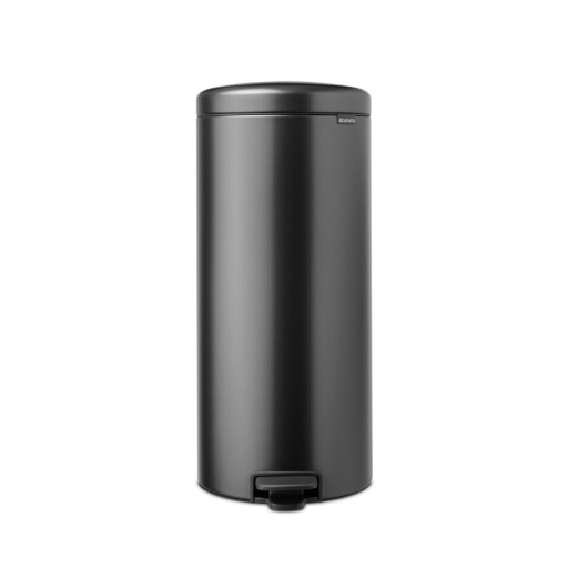 Cos de gunoi cu pedala, Brabantia, NewIcon, 30 L, 38x29.3x67.9 cm, otel, gri inchis