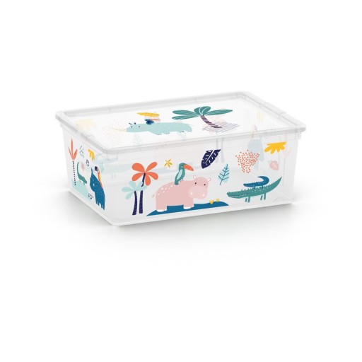 Cutie de depozitare pentru copii albă din plastic 37x26x15 cm C Box Style – KIS