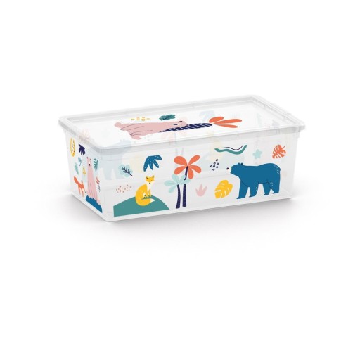 Cutie de depozitare pentru copii albă din plastic 34x19x12 cm C Box Style – KIS