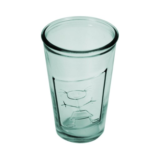 Pahar din sticlă reciclată Ego Dekor Afrodita, 300 ml, albastru