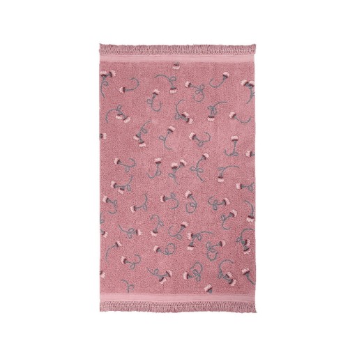 Covor pentru copii roz lavabil/țesut manual din bumbac 140x210 cm English Garden Ash Rose – Lorena Canals