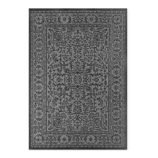 Covor pentru exterior și interior alb-negru 160x230 cm Duet Kona – NORTHRUGS