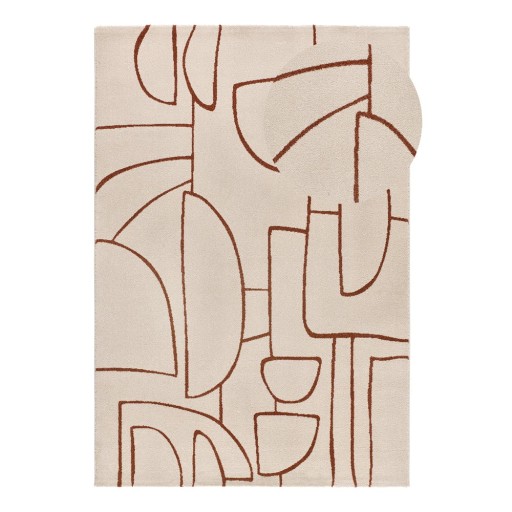 Covor cărămiziu-crem 160x230 cm Beruti – Universal