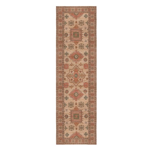 Covor roz/teracotă țesut manual din amestec de iută 60x230 cm Lana Jute – Flair Rugs