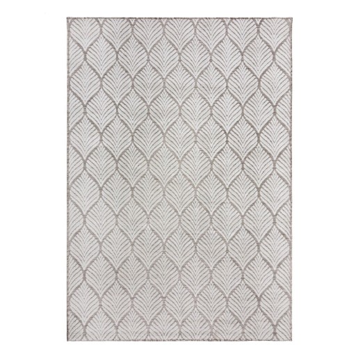 Covor pentru exterior și interior fildeș 120x170 cm Elm Leaf – Flair Rugs