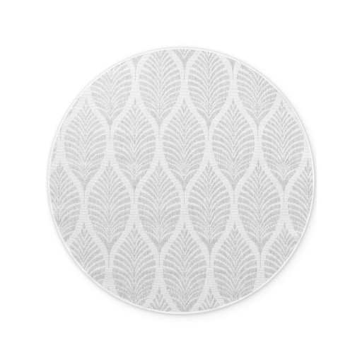 Covor pentru exterior și interior gri/fildeș rotund ø 160 cm Duet Liora – NORTHRUGS