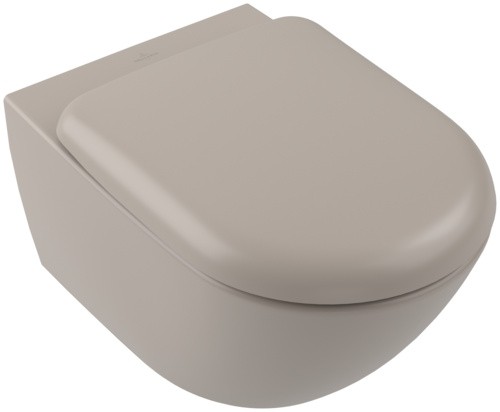 Vas wc suspendat Villeroy & Boch Antao Rimless TwistFlush  Ceramic Plus  37x56cm  Almond