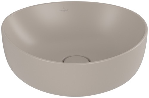 Lavoar tip bol Villeroy & Boch Antao Ceramic Plus 40x39.5cm  ventil fix cu capac ceramic  Almond