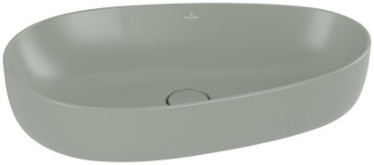Lavoar tip bol Villeroy & Boch Antao Ceramic Plus 65x40cm  ventil fix cu capac ceramic  Morning Green