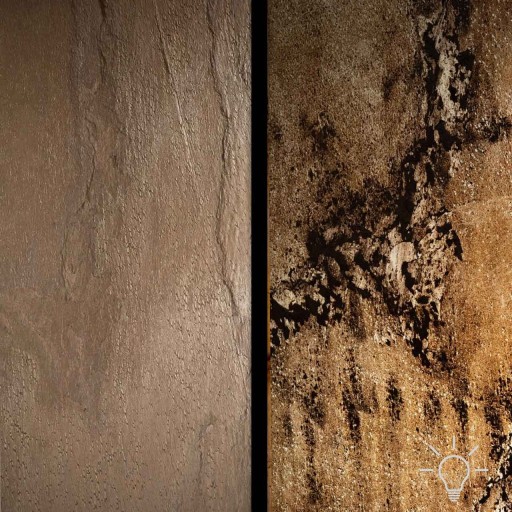 Ardezie Flexibila SKIN Translucida - AuBurn, 122 x 61 cm