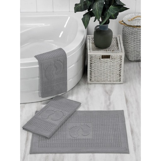 Covorașe de baie gri 3 buc. 50x70 cm – Mila Home