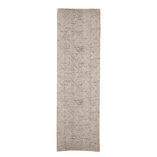 Covor tip traversă crem din amestec de bumbac 75x245 cm Saxo – Bloomingville