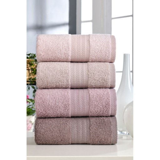 Prosoape roz 4 buc. din bumbac 50x90 cm – Mila Home