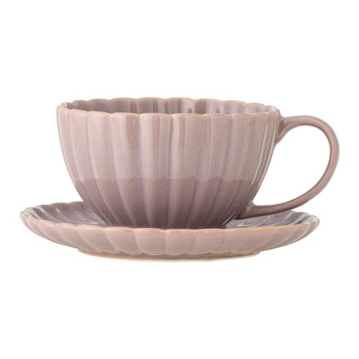 Ceașcă roz-deschis pentru cappuccino din gresie 220 ml Latina – Bloomingville