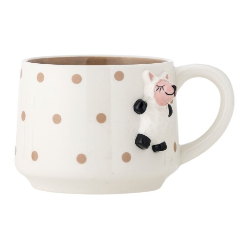 Cană albă din gresie 370 ml Dolly – Bloomingville Mini