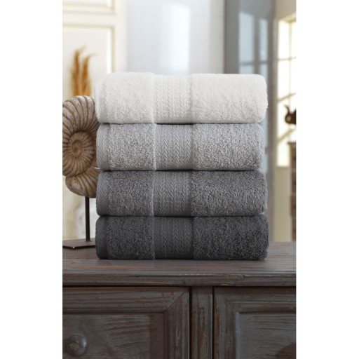 Prosoape gri 4 buc. din bumbac 50x90 cm – Mila Home